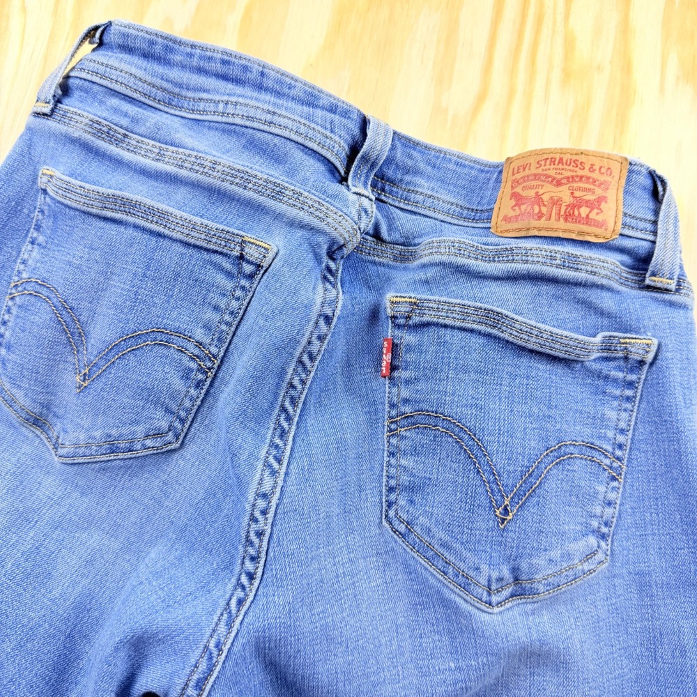 Levis 529 Curvy Bootcut Jeans Womens 6M Medium Wash Denim Blue Pants - Picture 2 of 8